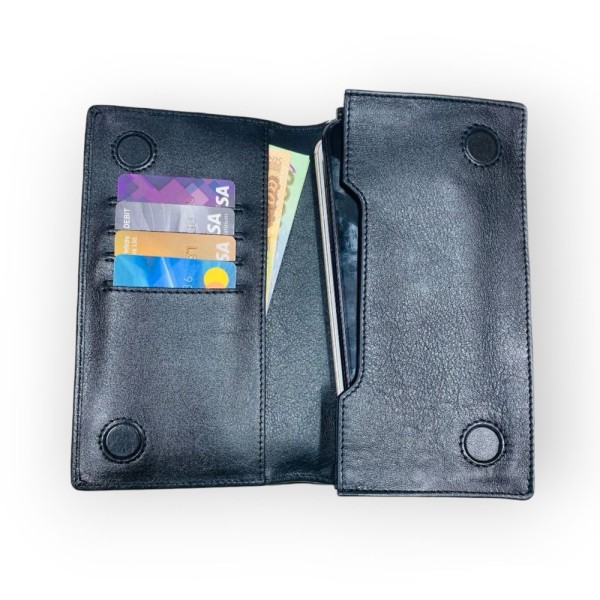 Genuine Care Leather Magnet Long wallet