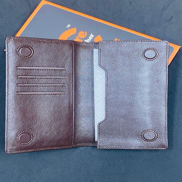 Genuine Care Leather Magnet Long wallet