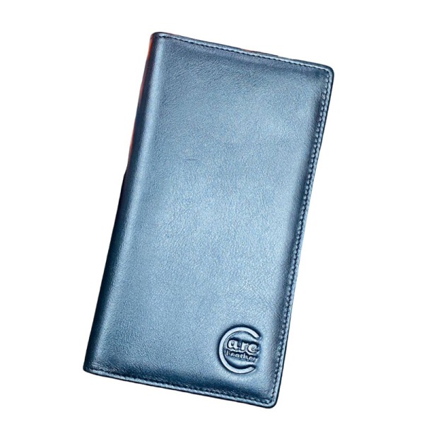 Care Leather Magnet Long wallet (M Black)