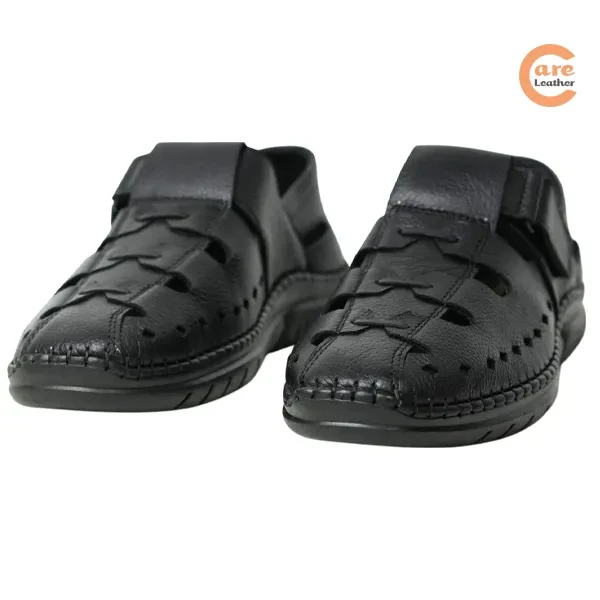 Care Leather Sacchi Sandal Special - Black