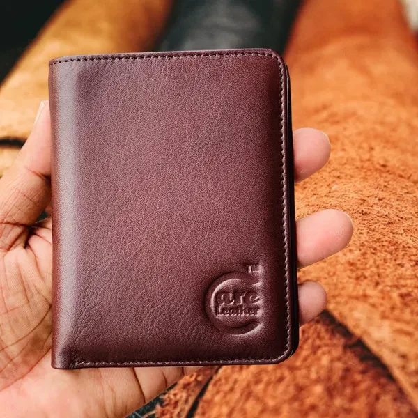 Genuine Care Leather Short Money Bag