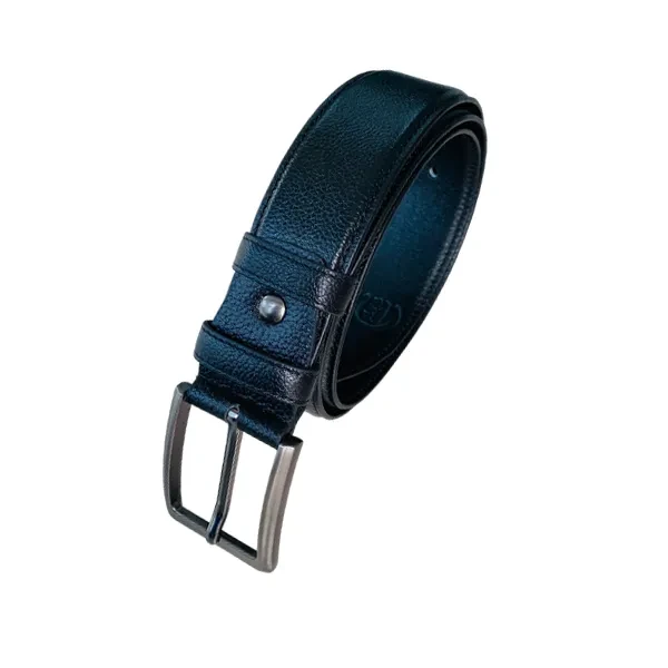 Classic Dark Black Care Leather Belt For Men