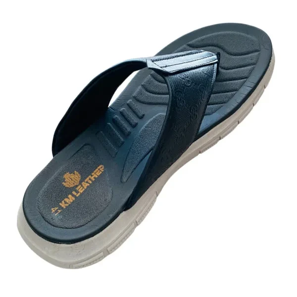 Fashionable Care Leather Sandal Men's BlackS18
