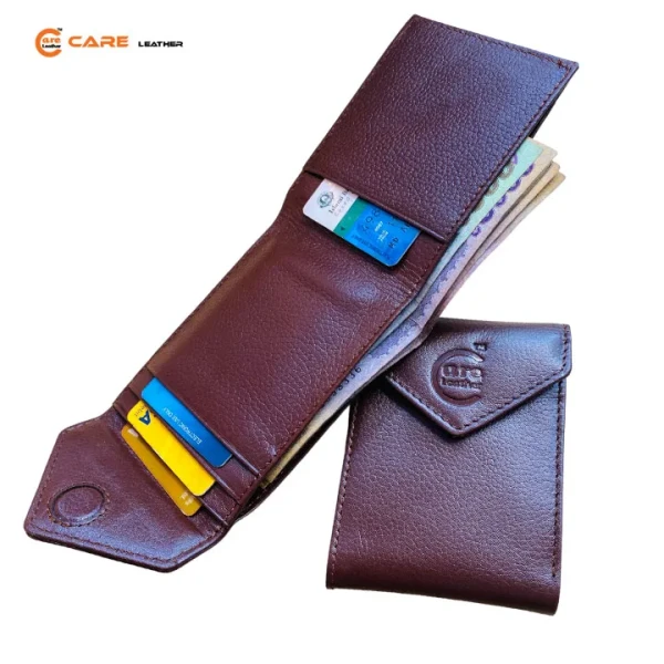 Slim fit Premium Leather Wallet Chocolate
