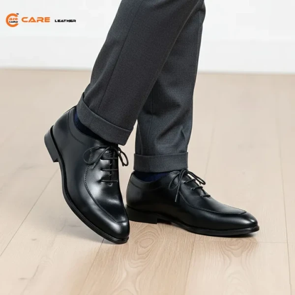 Oxford Dress Shoes Black Genuine Leather OX21