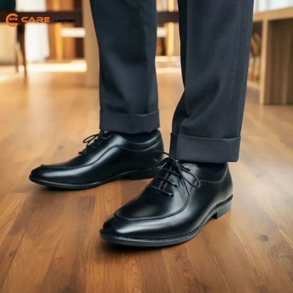 Oxford Dress Shoes Black Genuine Leather OX21