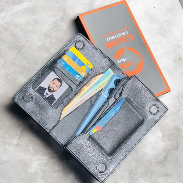 New Magnet Smart Leather Long wallet (NM Black)