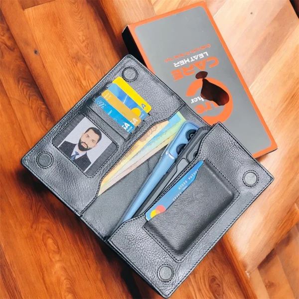 New Magnet Smart Leather Long wallet (NM Black)