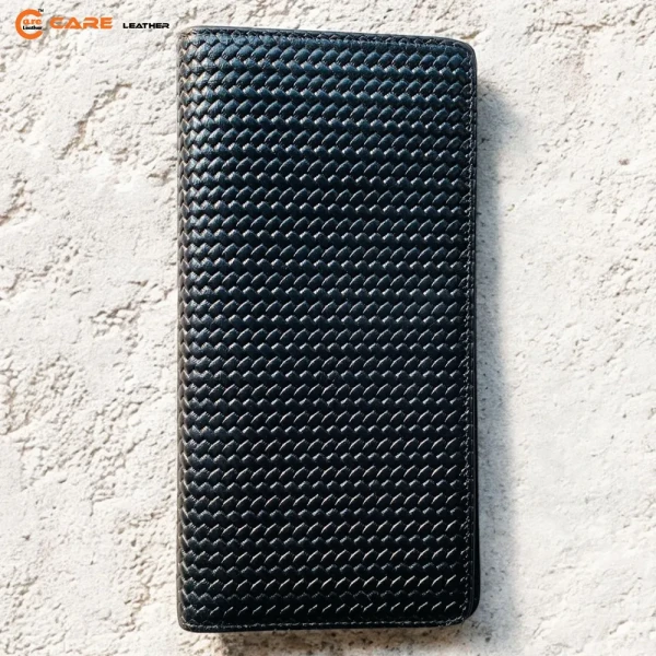 Woven Care Leather Long Wallet LW-PZC09