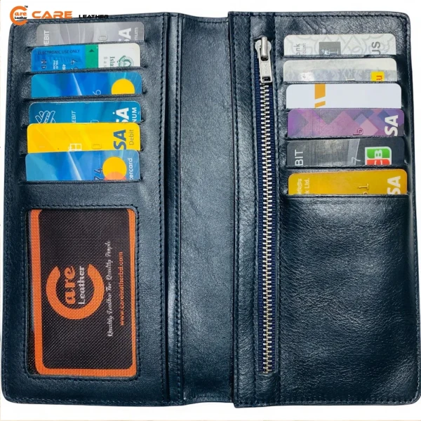 Woven Care Leather Long Wallet LW-PZC09