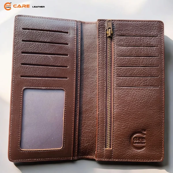 Woven Care Leather Long Wallet LW-PZC09