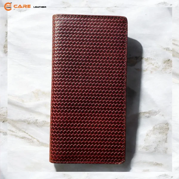 Woven Care Leather Long Wallet LW-PZC09