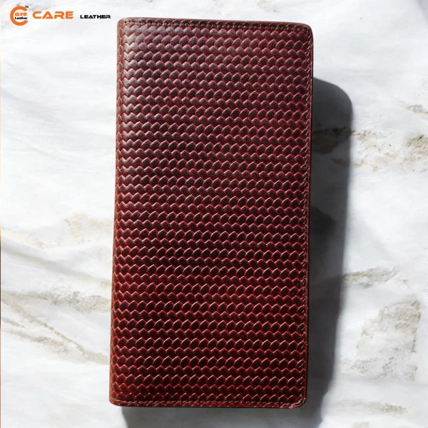 Woven Care Leather Long Wallet LW-PZB09