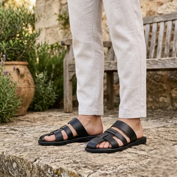 Care Leather WOODY Sandal for Men (S35)