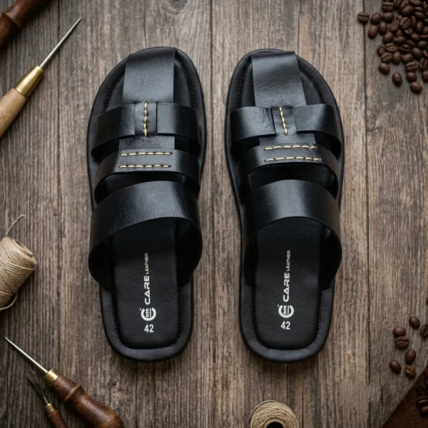 Care Leather WOODY Sandal for Men (S35)