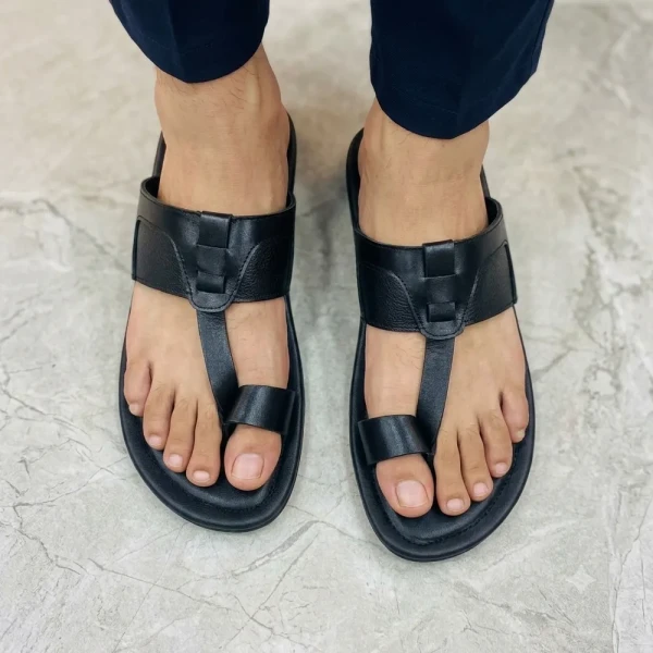 Care Leather Open Toe Lightweight Leather Sandals (S37)
