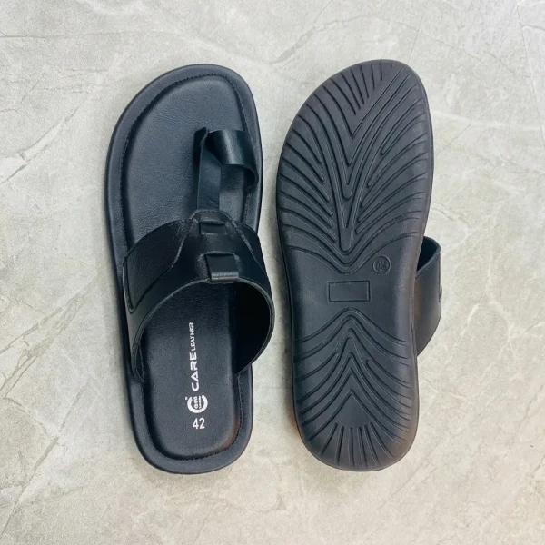 Care Leather Open Toe Lightweight Leather Sandals (S37)