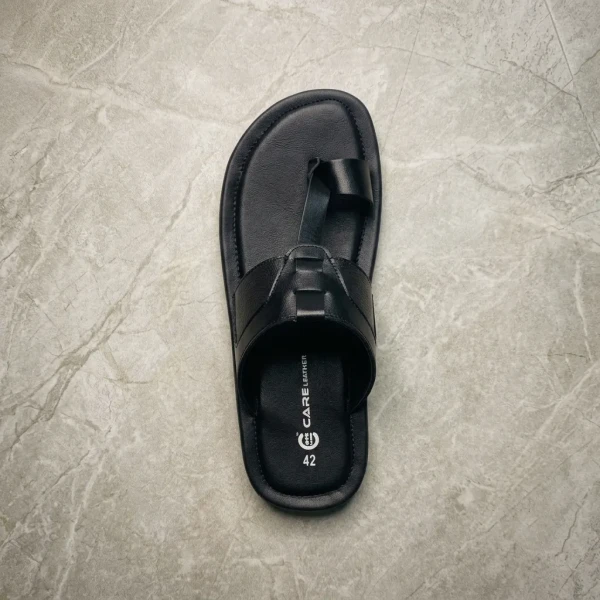 Care Leather Open Toe Lightweight Leather Sandals (S37)