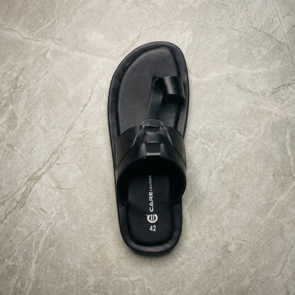 Care Leather Open Toe Lightweight Leather Sandals (S37)