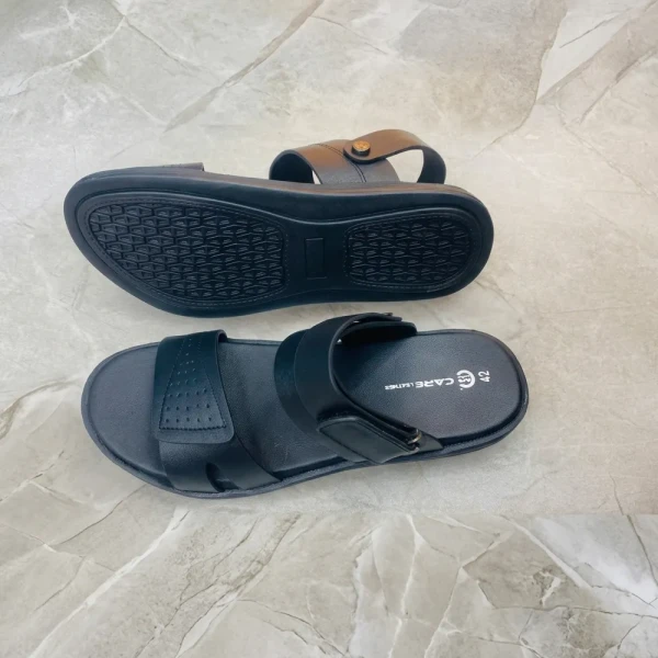 Care Leather Scholl CURVE Belt Sandal for Men(S38)