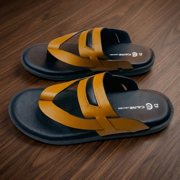 Care Leather Men Leather Comfort Sandals (S39)
