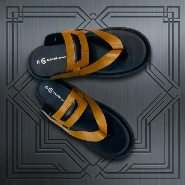 Care Leather Men Leather Comfort Sandals (S39)