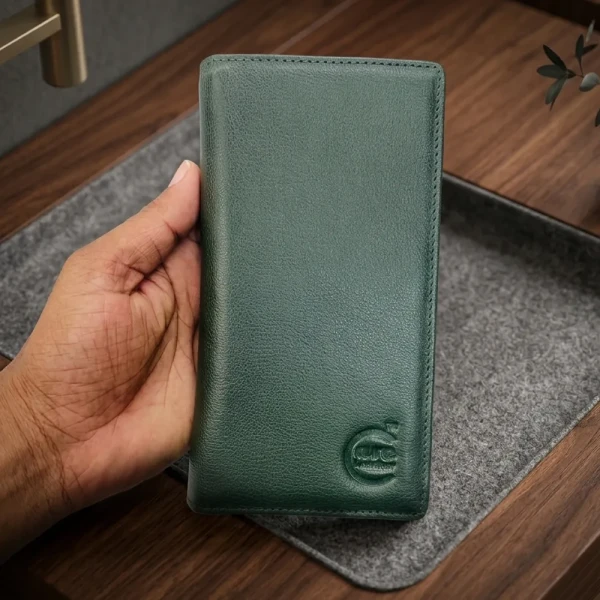 Cae Leather Double Chamber M2g Mobile Zipper Wallet