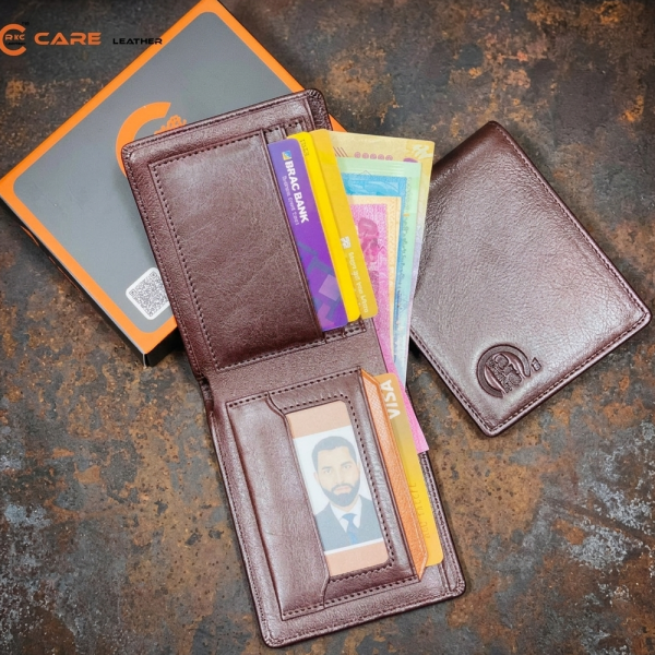 Genuine Care Leather Bi-Fold Wallet Green SW18