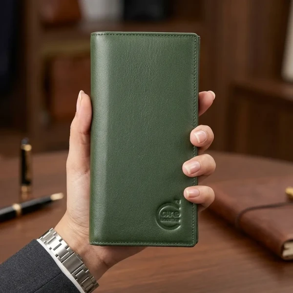 Cae Leather Aura Series Long Wallet M1g Zipper Wallet