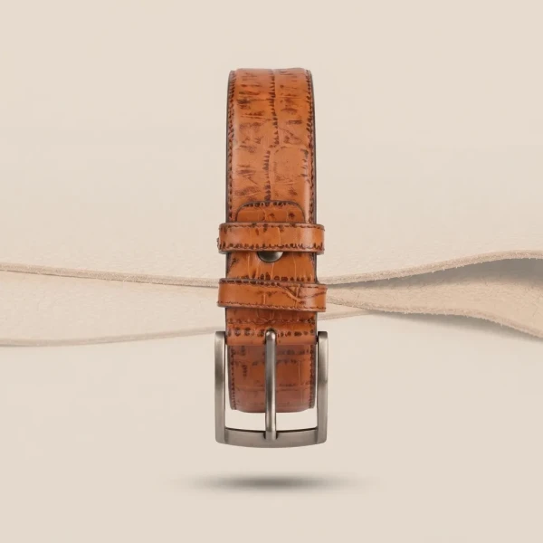 Crocodile Print Care Leather Belt B-C03 (Premium)66