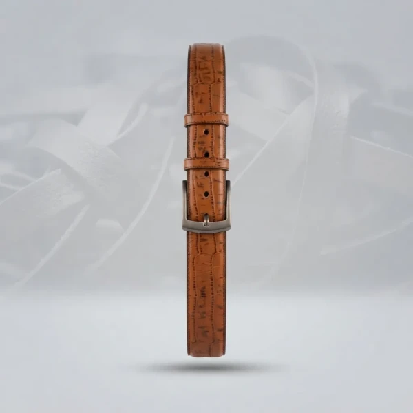 Crocodile Print Care Leather Belt B-C03 (Premium)66