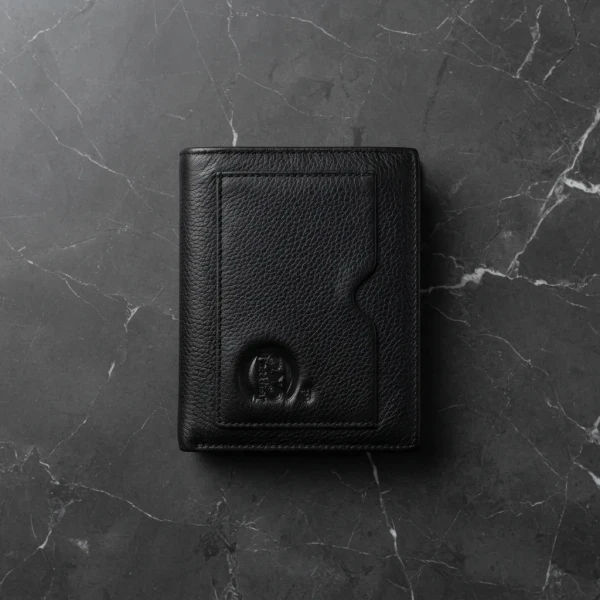 Genuine Care Leather Magnate Bi-Fold Wallet Black SW13