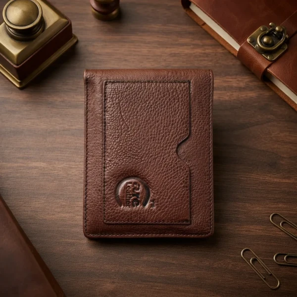 Genuine Care Leather Magnate Bi-Fold Wallet Chocolate SW13