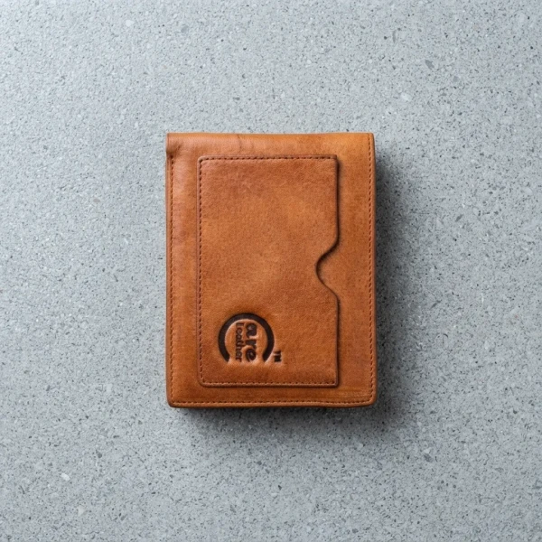 Genuine Care Leather Magnate Bi-Fold Wallet Brown SW13