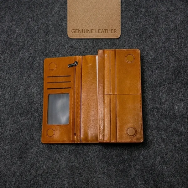 Cae Leather Double Chamber M2Z Master Mobile Zipper Wallet264