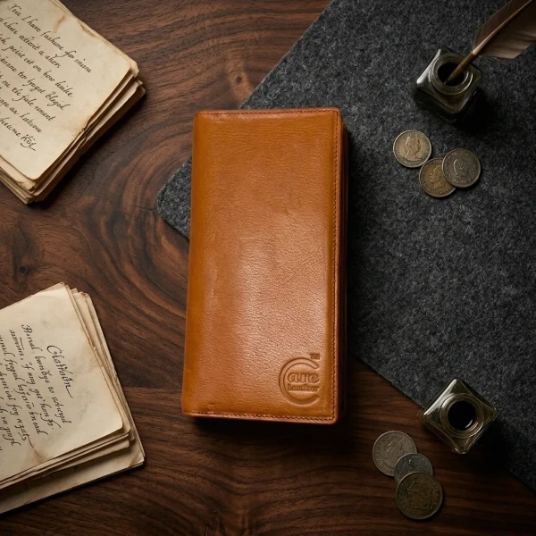 Cae Leather Double Chamber M2Z Master Mobile Zipper Wallet264