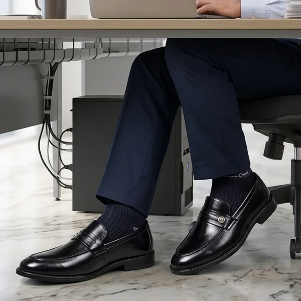 Loafers Care Leather business Men dress shoes Gentleman's party shoes