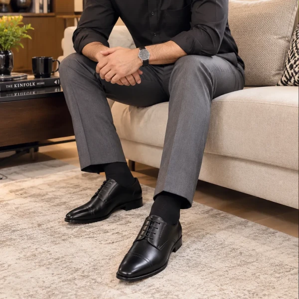 Shoe's Care Leather business Men dress shoes Gentleman's party shoes
