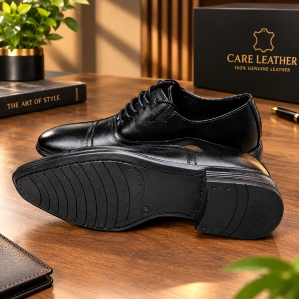 Shoe's Care Leather business Men dress shoes Gentleman's party shoes